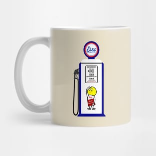 Gas Pump 50's Vintage Art Mug